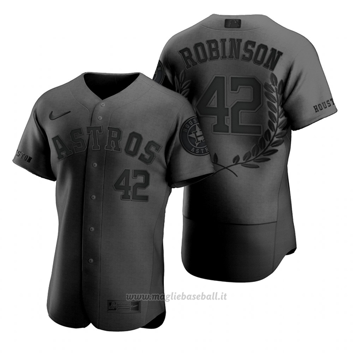 Maglia Baseball Uomo Houston Astros Jackie Robinson Award Collection Retired Number Nero